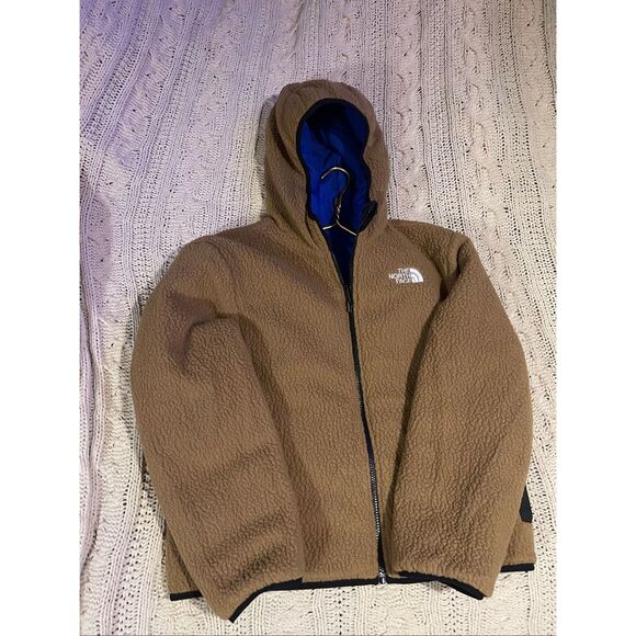 The North Face Boys Reversible Shasta Hooded Jacket TNF Blue Large (12)NWT - Picture 4 of 15